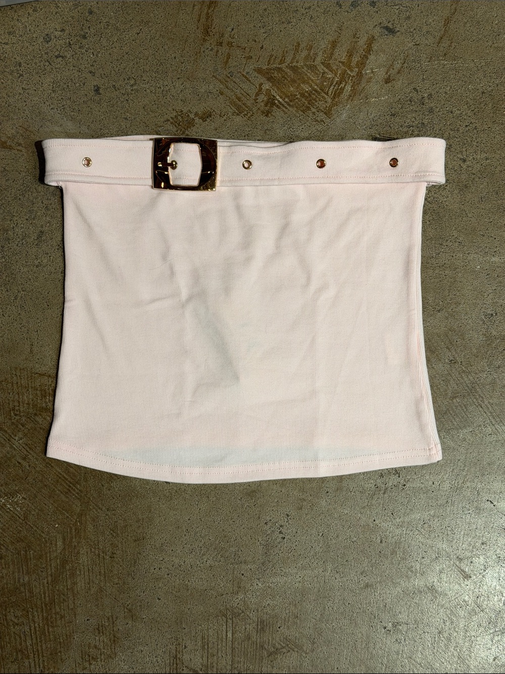Lizette Collection Pink w/Gold Buckle Tube Top